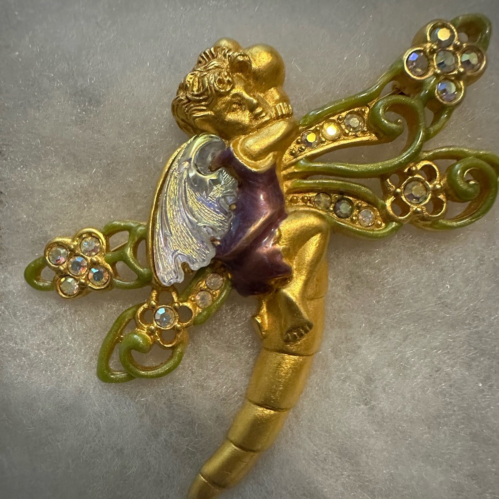 Rare Vintage Kirk’s Folly Fairy Pin